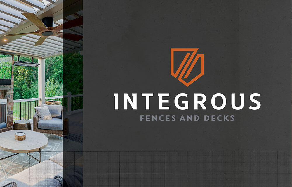 New Integrous Fences and Decks brand identity designed by Infantree