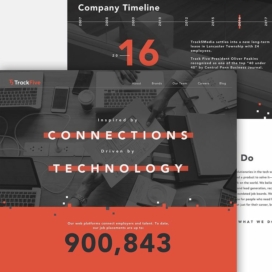 Work Sample: TrackFive job platform website